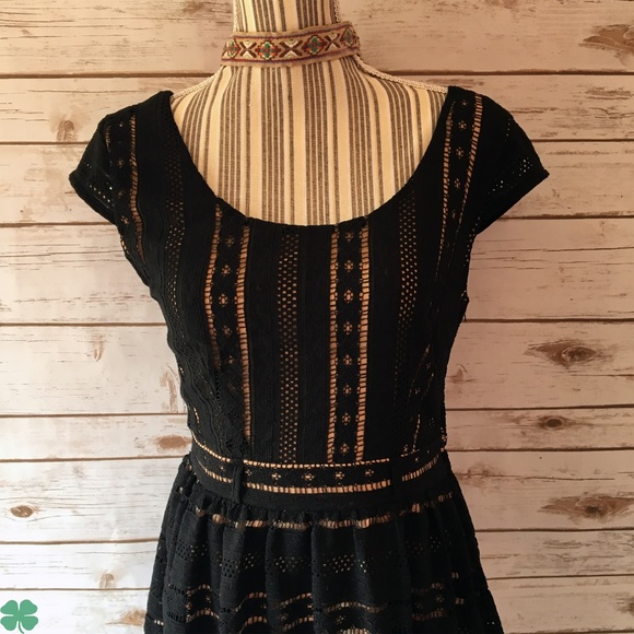 Jodi Kristopher's Black Lace Dress Size 9 Juniors - Picture 4 of 9